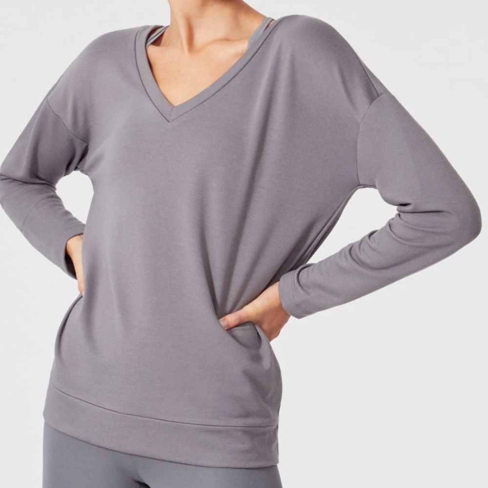 Long sleeve wrap back shirt